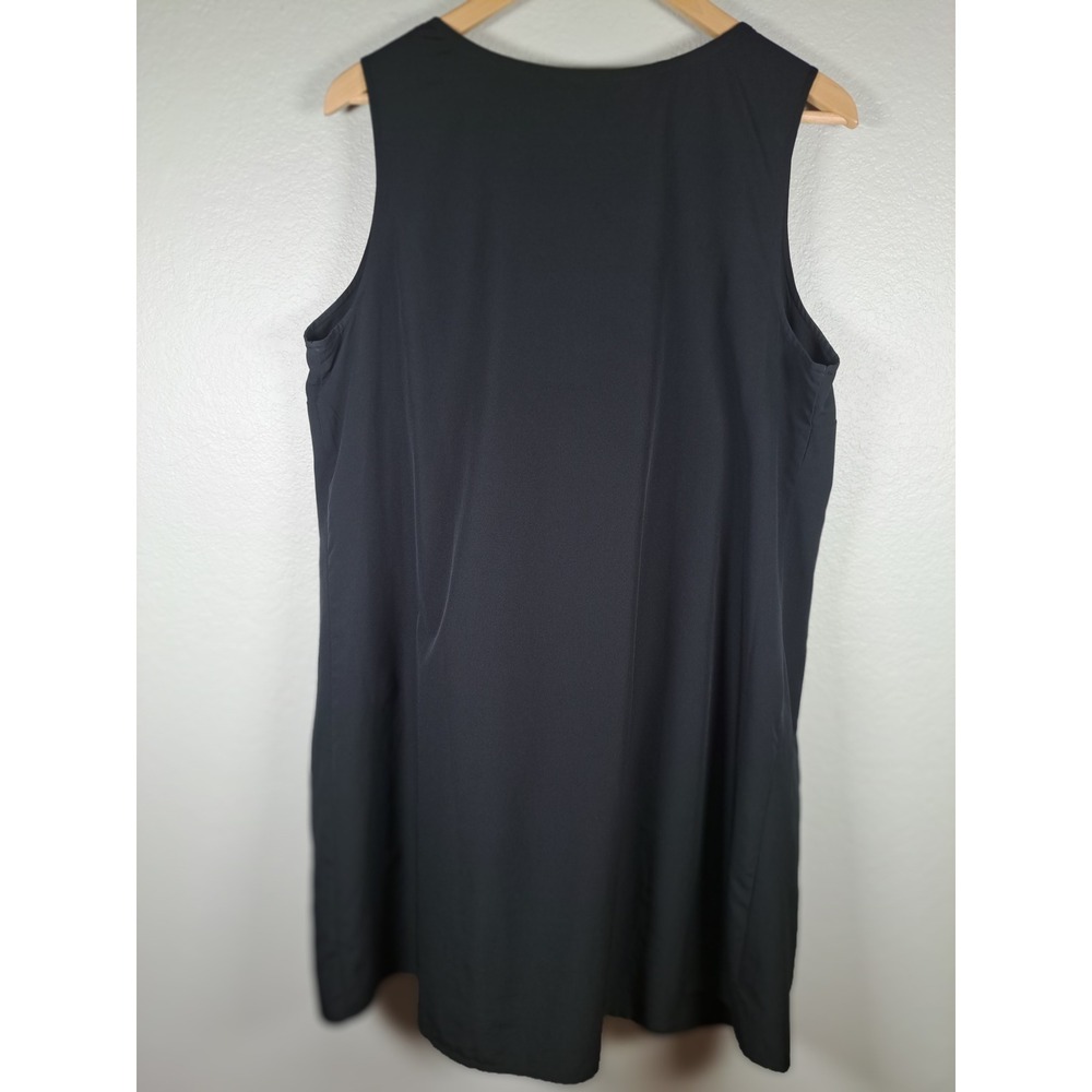 Merona Black Sleeveless Pintuck Pleated Scoop Neck Dress XXL